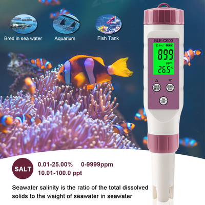 Meerwasser-Digital-Salzigkeits-Meter-Salzwasser-Prüfvorrichtung für Pool-Aquarium-Fisch-Teich 10 - 100ppt