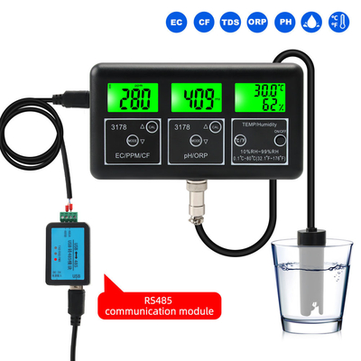 7 in 1 RS485 Mehrparameter-Wassermonitor mit wiederaufladbarer Ni-MH-Batterie mit einer Genauigkeit von ±0,05 pH