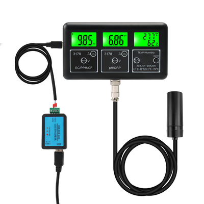 Mehrparameter RS485 Wasserprüfgerät pH EC TDS ORP Temp RH Meter