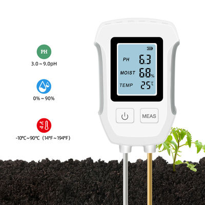 Bodenprüfer: 3-in-1- pH-, Feuchtigkeits- und Temperaturmesser für gesunde Pflanzen