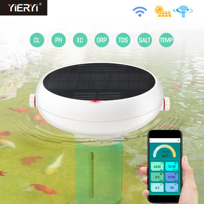 Drahtloser Zigbee WiFi wasserdichter schwimmender Pool-pH-Meter mit Solarstrom für Schwimmbäder