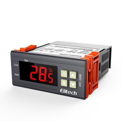 STC-1000 Digitaler Thermostat-Temperaturregler mit LCD-Display mit Auflösung von 0,1 °C und Hochtemperatur-Alarm