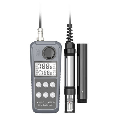 Digitale AE86061 6-in-1-Mehrparameter-Wasserqualitätsmesser mit automatischer Temperaturkompensation und Auflösung von 0,1 mg/L für Fischkreppenfarmen