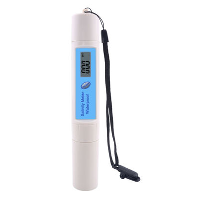Waterproof Digital Salinity Meter with 0~199.9ppt Measurement Range and 0~50℃ Temperature Compensation