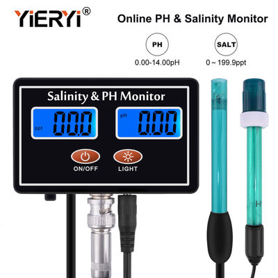 DC6V-Meerwasser 2 in 1 Aquarium-Salzigkeits-Digital-pH-Meter