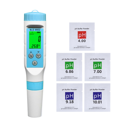 3 IN 1 intelligenter Bluetooth-pH-Meter EC-Temperatur-Prüfvorrichtung BLE-9902 beweglicher App-Steuerung