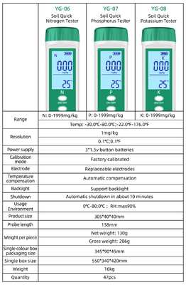 20cm Sonde YIERYI Neues digitales Npk-Meter für die Landwirtschaft