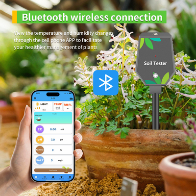 6 in 1 YIERYI Pflanzen digitaler Bodenmesser mit LCD-Display