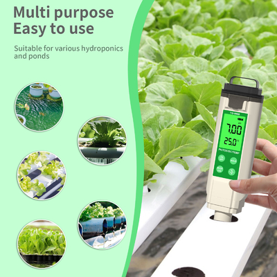 YiERYi YG-9908 4-in-1-Wasserqualitätsprüfer PH / TDS / EC / Temperatur Multifunktionsprüfstift mit hoher Genauigkeit