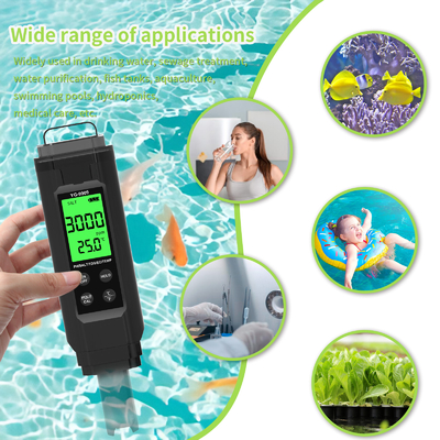 YIERYI YG-9909 Digital 5 in 1 Wasserqualitätsprüfer Hochpräzisions-PH-Tester für Bauernhof