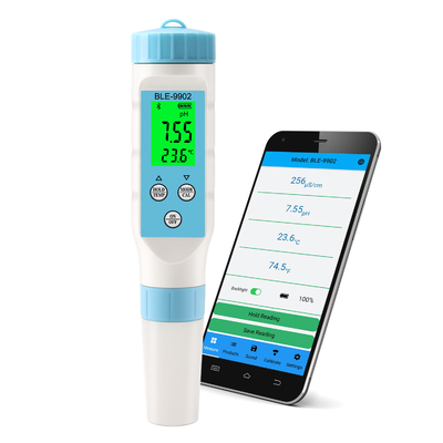 YierYi BLE-9902 3-in-1-digitale pH-Meter mit Bluetooth von Yieryi   Perfekt für die Prüfung von EC, Temperatur und pH in Pools, Aquarien und Hydroponiksystemen
