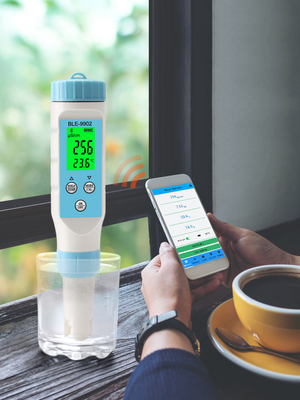 Yieryi BLE-9902 3-in-1 Bluetooth PH EC Meter Umfassende Wasserprüfung für Pools Hydroponik Aquarien