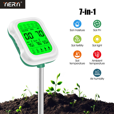Yieryi 7-in-1-Bodenprüfer ist ein wichtiges Werkzeug für Boden-pH, Feuchtigkeit, Lichtintensität und Temperatur, Fruchtbarkeit, Luftfeuchtigkeit, Umgebungstemperatur