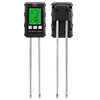 6-in-1-Bodendetektor -- pH, Feuchtigkeit, Temperatur, Licht, Feuchtigkeit, Fruchtbarkeitsprüfung -- ideal für Innen-, Außen- und Gartenanwendungen