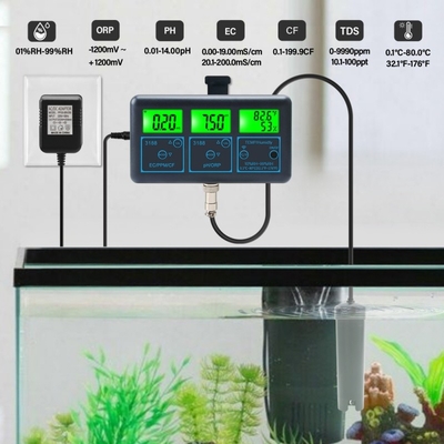 7-in-1-Smart-Wasserqualitätsmessgerät pH/EC/ORP/PPM/CF/TDS/Temperatur für Aquarien, Hydroponik und Pools