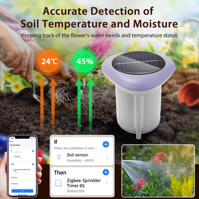 Smart Soil Health Detector ∙ Solar-Sensor für die Analyse von Feuchtigkeit, Temperatur und Fruchtbarkeit