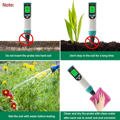 PH-2023 Boden-pH- und Temperaturmessgerät -- hochpräzises digitales pH-Meter für Landwirtschaft und Gartenarbeit