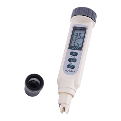Portables digitales pH-Meter ¥ AZ8686 Labortester mit LCD-Display und One-Touch-Kalibrierung