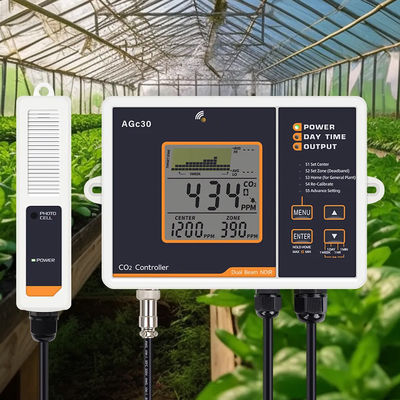 Tragbarer CO2-Detektor mit LCD und Dual-Channel-Sensor