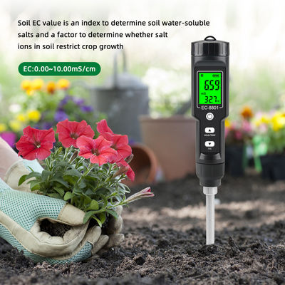 EG-8801 Bodenzähler Tragbares digitales Display für Gartenanpflanzung EG-Salzbodenmelder für die Pflanzung von Topfböden im Haushalt