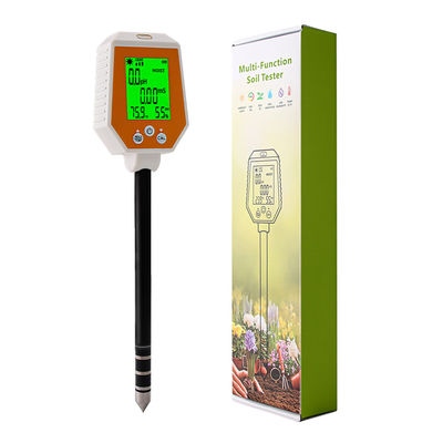 6 in 1 Bodenprüfer - Feuchtigkeit/PH/EG/Licht/Luftfeuchtigkeit/Tempometer für Gartenarbeit und Landwirtschaft