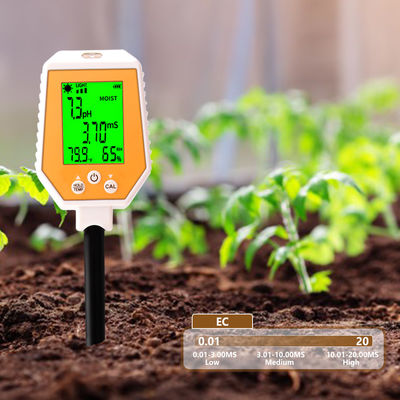 6 in 1 Bodenprüfer - Feuchtigkeit/PH/EG/Licht/Luftfeuchtigkeit/Tempometer für Gartenarbeit und Landwirtschaft