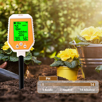 6 in 1 Bodenprüfer - Feuchtigkeit/PH/EG/Licht/Luftfeuchtigkeit/Tempometer für Gartenarbeit und Landwirtschaft