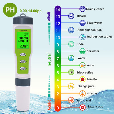 3 - in - 1 Wasserqualitätsprüfer - pH/EC/Tempometer mit ATC für Zuhause, Aquarium und Labor