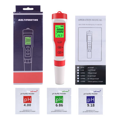 4 - in - 1 Wasserqualitätsprüfer - pH/EG/TDS/Tempometer für Aquakultur, Trinkwasser und Labor