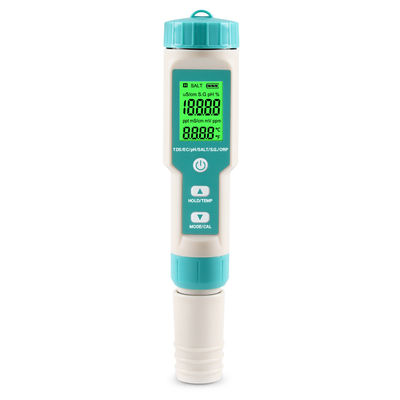 7 - In - 1 Wasserqualitätsprüfer EC/Salzgehalt/TDS/Temp/pH/ORP/S.G. Meter für Aquakultur zu Hause