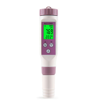 Smart 7-in-1-Bluetooth-Wasserqualitätsprüfer - pH/EC/TDS/ORP/Salz/S.G/Temp Meter für Zuhause, Labor und Aquakultur