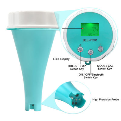 Smart Bluetooth Pool Wasser Tester - 6 - in - 1 pH/EC/TDS/ORP/CL/Temp Meter für Pools und Wasserräume