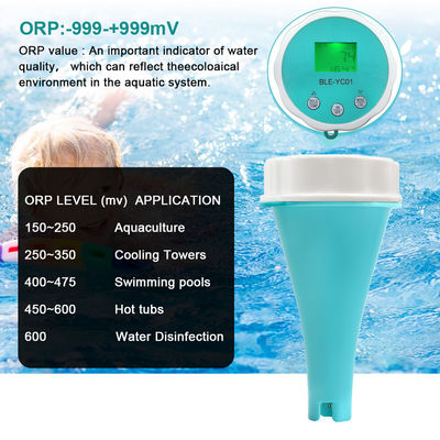 Mehrparameter-Digitalwasseranalysator pH/EC/TDS/CL/ORP/Temp Meter Smart 6-in-1-Wasserqualitätsmessgerät für Schwimmbäder