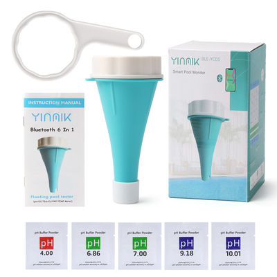 Mehrparameter-Digitalwasseranalysator pH/EC/TDS/CL/ORP/Temp Meter Smart 6-in-1-Wasserqualitätsmessgerät für Schwimmbäder