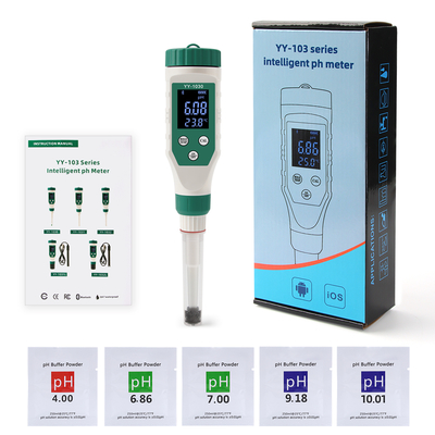 Wireless Digital Bluetooth PH Detektor PH Meter für Lebensmittel, Fleisch, Käse Kosmetik Vielseitig Genau