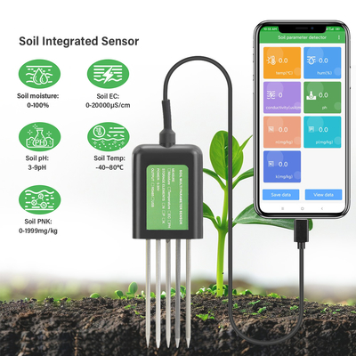 7-in-1 USB Bodensensor Bodentester Landwirtschaft Boden EC PH NPK Nährstoffmessgerät für Android