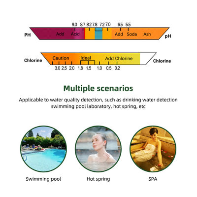 CL2-Tester 2 in 1 Wasserqualität PH & Chlor PC-102 - Hochpräzisions-Pool- und Aquarien-Tester