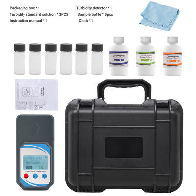 Portable Digital Turbidity Meter 0-1000 NTU Automatic Calibration