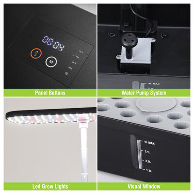 52-Pod Indoor Hydroponik-Gartensystem mit intelligentem Wachstumlicht und automatischer Bewässerung für den Anbau von Gemüse und Kräutern zu Hause