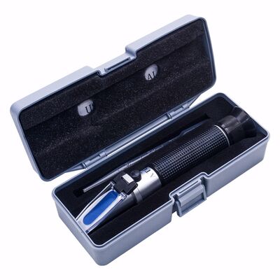 Handheld 0-100% Salinity Refractometer with 1.000-1.070SG Range for Aquarium and Seawater Testing