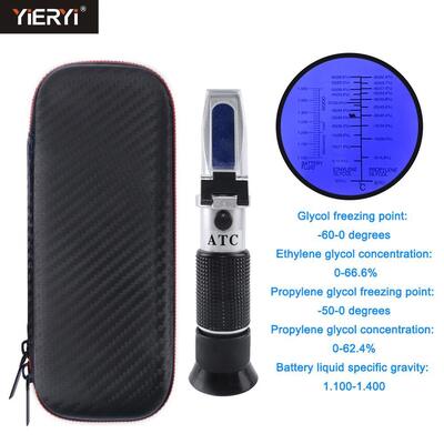 Handheld 0-66,6 Brix Bereich Hohe Genauigkeit 0,01% Refraktometer für Ethylenglykol- und Propylenglykoltests