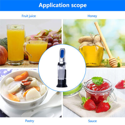 Handgeführtes Breitbereichs-Brix-Refraktometer für die Messung des Zuckergehalts in Lebensmitteln und Getränken