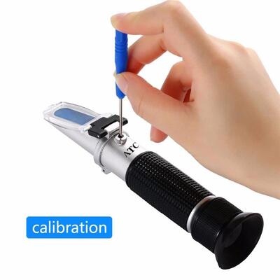 Handheld Brix Refractometer with 0-10% Brix Range and Automatic Temperature Compensation for Sugar Testing