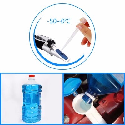 High Accuracy Portable Refractometer -50 - 0 Degree Methanol Glass Freezing Point Instrument