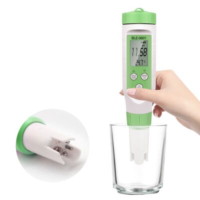 Professional 3-in-1 Digital pH Meter with Bluetooth Mobile App for High Accuracy 0.1 pH Water Quality Testing