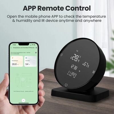 High Accuracy Smart Temperature Humidity Monitor with IP55 Protection and Tuya WiFi IR Remote Controller for Smart Home