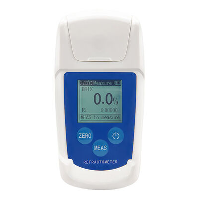 Digital Brix Refractometer with 0-55% Measurement Range Compact Size 120mm*58.5mm*30mm and ±0.1%Brix Resolving Power