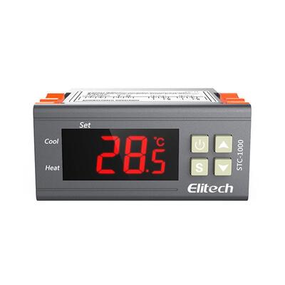 STC-1000 Digitaler Thermostat-Temperaturregler mit LCD-Display mit Auflösung von 0,1 °C und Hochtemperatur-Alarm