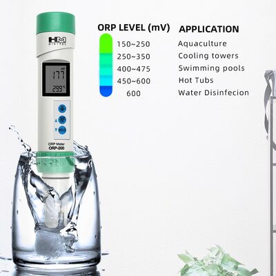 YIERYI Digital ORP Meter Waterproof ORP Tester with Digital Calibration and Detachable Platinum Electrodes for Water Quality Analysis