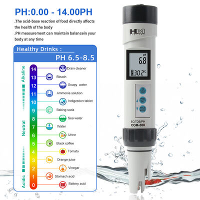 IP-67 Waterproof Digital ORP Meter with 0.0-14.0PH Range and LCD Display Panel for Accurate Water Quality Testing